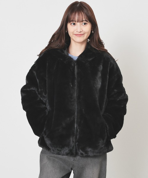 Honeys（ハニーズ） ブルゾン アウター フード付ファーブルゾン