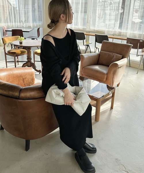 「select MOCA」 キャミソールワンピース MEDIUM ベージュ レディース_画像10