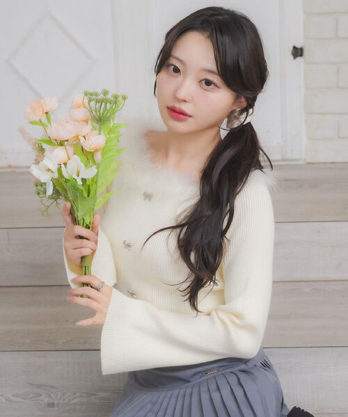 Emsexcite（エムズエキサイト） ニット セーター マラボー付きNTPO