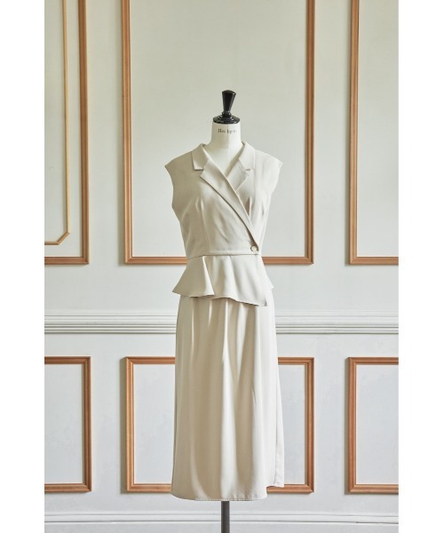 Her lip to ノースリーブワンピース M ネイビー レディース : ZOZOTOWN