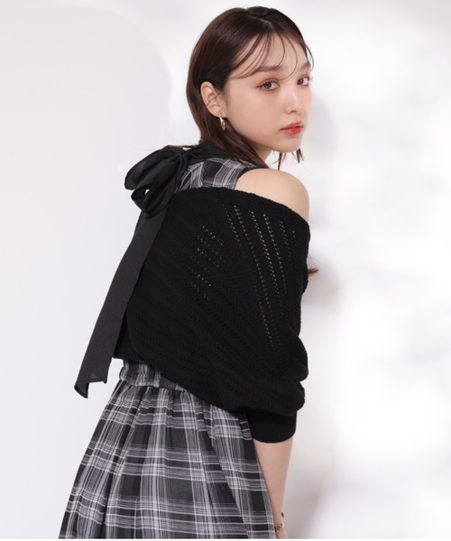 「Rirandture」 半袖ニット 2 ホワイト レディース_画像5