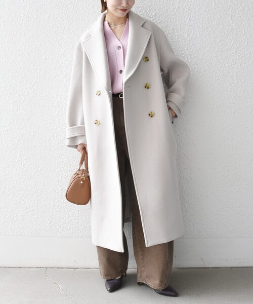 SHIPS any コート チェスターコート 「WEB限定」PURE WOOL ロング