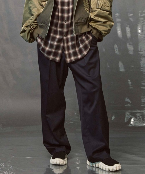 MAISON SPECIAL（メゾンスペシャル） パンツ 2 ブラック メンズ