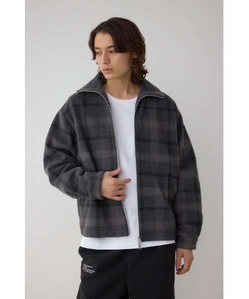 美品✨アドニシス♡コードレース スウェット ジップジャケット スタンドカラー AZUL BY MOUSSY（アズールバイマウジー） ブルゾン アウター 起毛