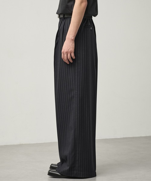 CALLNE ワイドパンツ スラックス 「CALLNE」2Tuck Baggy Slacks / 2