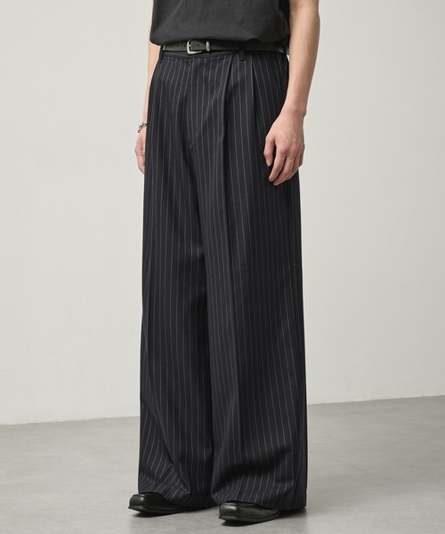 CALLNE ワイドパンツ スラックス 「CALLNE」2Tuck Baggy Slacks / 2
