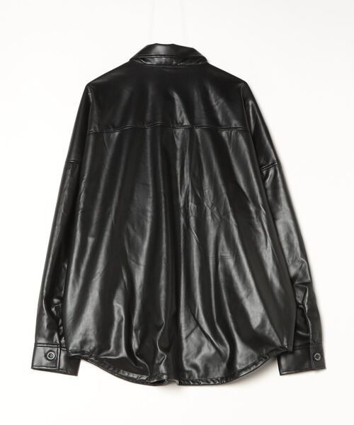 シャツ FLIP FANTASIA/フリップ・ファンタジア/imitation leather shirt BZ メンズの画像