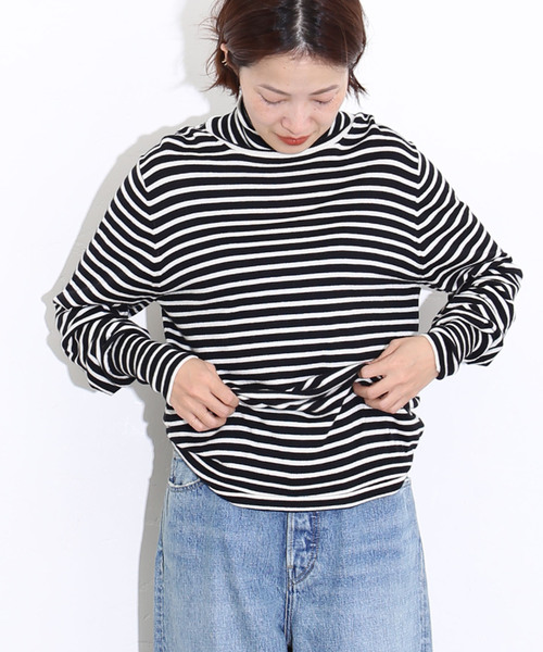 「JOURNAL STANDARD LUXE」 タートルネックニット FREE イエロー レディース_画像4