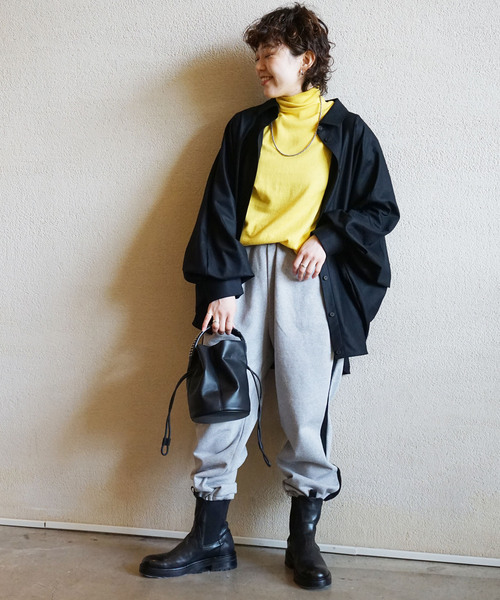 「JOURNAL STANDARD LUXE」 タートルネックニット FREE イエロー レディース_画像6