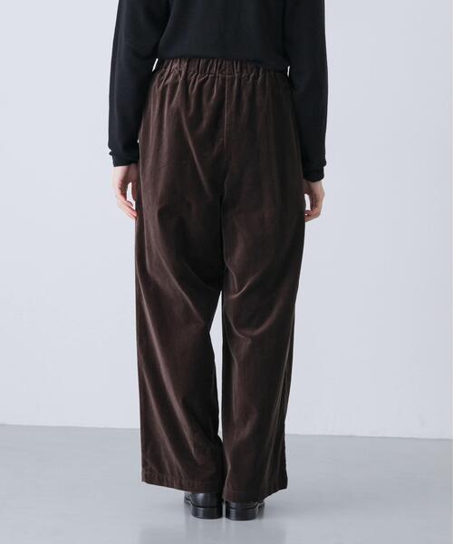 ★新品★かぐれ★シルクレーヨンベルベットイージーパンツ　ベロア ☆新品☆かぐれ☆シルクレーヨンベルベットイージーパンツ ベロア