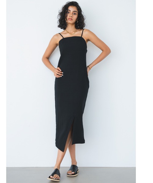 ALEXIA STAM（アリシアスタン） キャミソールワンピース M ブラック