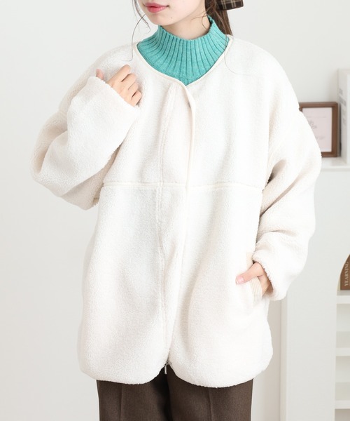 Arinomama（アリノママ） ジャケット ノーカラージャケット パイピング