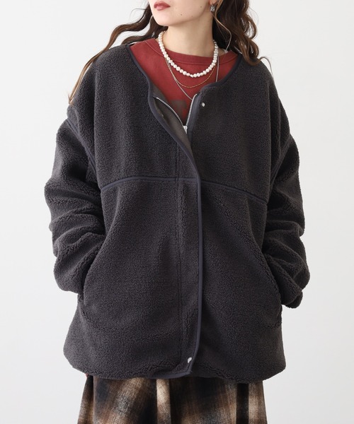 Arinomama（アリノママ） ジャケット ノーカラージャケット パイピング