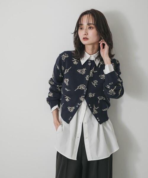 SENSE OF PLACE by URBAN RESEARCH カーディガン 「洗濯可」ジャガード