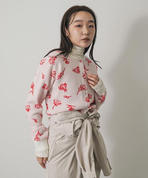 SENSE OF PLACE by URBAN RESEARCH カーディガン 「洗濯可」ジャガード