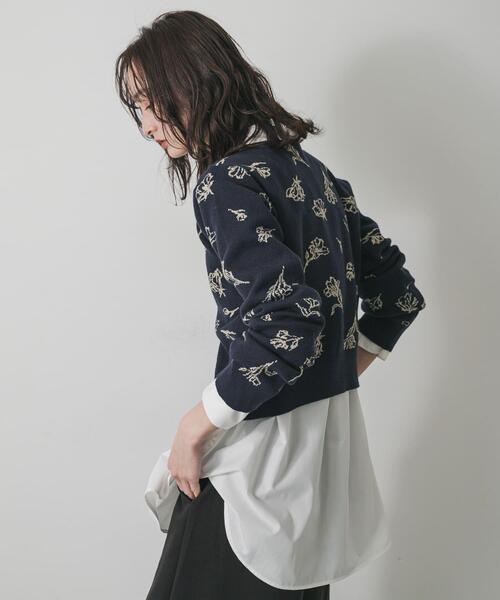 SENSE OF PLACE by URBAN RESEARCH カーディガン 「洗濯可」ジャガード