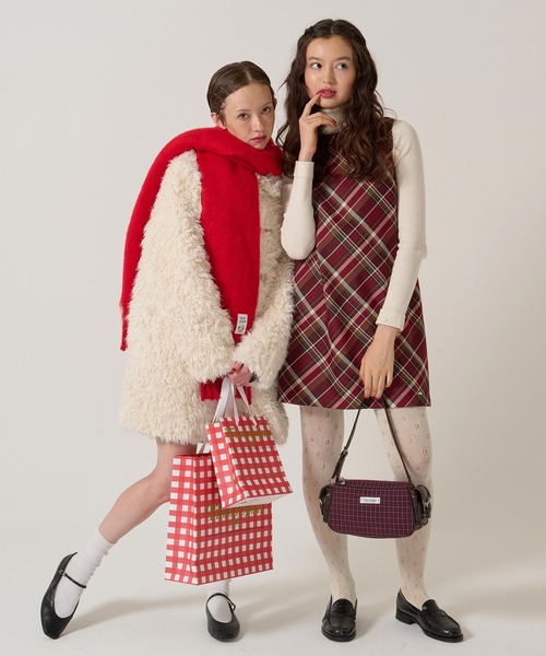 TINA：JOJUN（ティーナジョジュン） ワンピース バイアスチェック柄