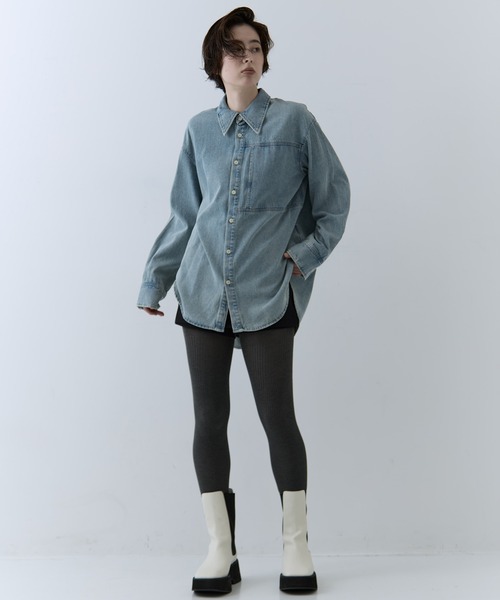 CLANE（クラネ） ブラウス シャツ 「CLANE/クラネ」COMPACT DENIM
