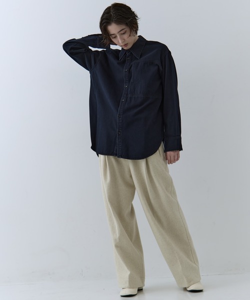 CLANE（クラネ） ブラウス シャツ 「CLANE/クラネ」COMPACT DENIM