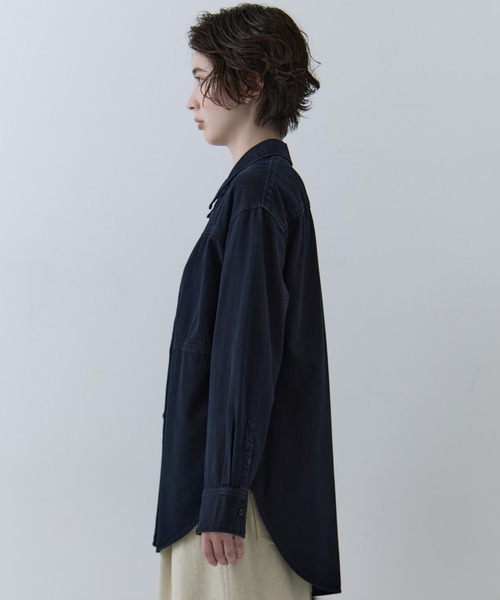 CLANE（クラネ） ブラウス シャツ 「CLANE/クラネ」COMPACT DENIM