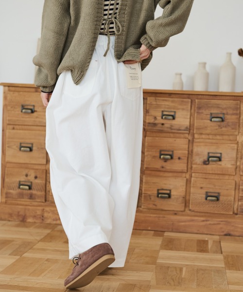 「Crisp」 パンツ FREE カーキ レディース_画像6