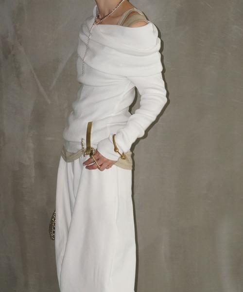 「chuclla」 長袖ニット FREE ブラック レディース_画像2