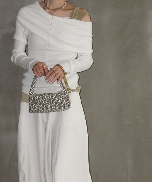 「chuclla」 長袖ニット FREE ブラック レディース_画像4