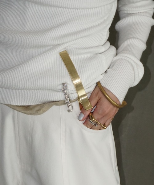 「chuclla」 長袖ニット FREE ブラック レディース_画像5