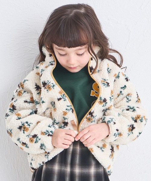 pairmanon（ペアマノン） コート アウター ガールズ 総柄 フラワー