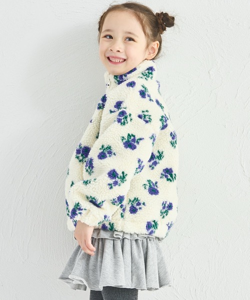 pairmanon（ペアマノン） コート アウター ガールズ 総柄 フラワー