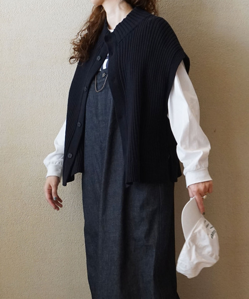 JOURNAL STANDARD LUXE シープウールベスト　ブラック JOURNAL STANDARD LUXE（ジャーナルスタンダード ラックス）の「シープ