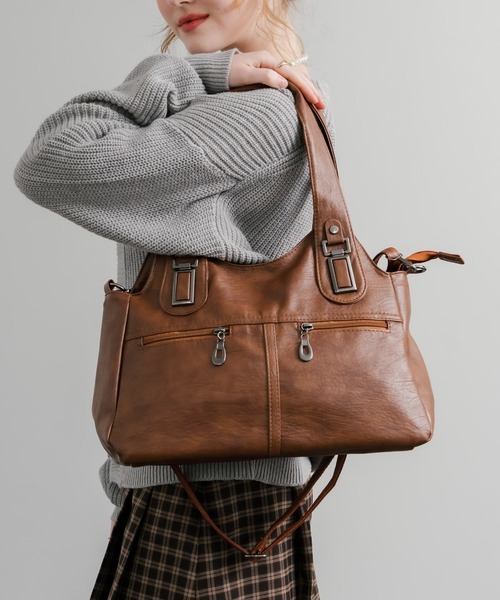 Rocky Monroe（ロッキーモンロー） ショルダーバッグ 2WAY PUレザー