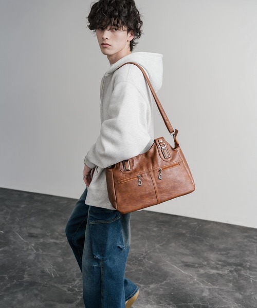 Rocky Monroe（ロッキーモンロー） ショルダーバッグ 2WAY PUレザー 