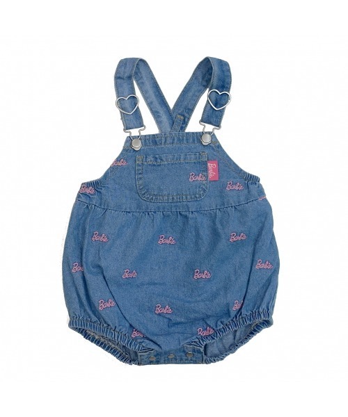 ベビー服 ロンパース Barbie バービー デニムサロペットロンパース 