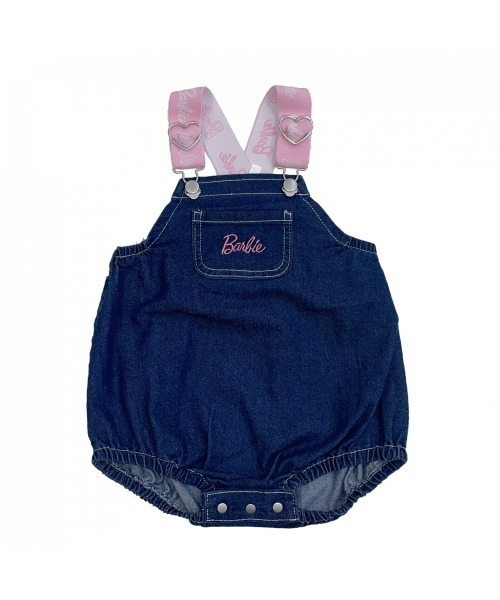 ベビー服 ロンパース Barbie バービー デニムサロペットロンパース 