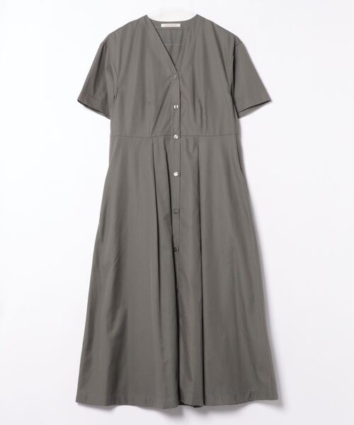 「PREFERIR」 半袖ワンピース LARGE チャコールグレー レディース_画像3