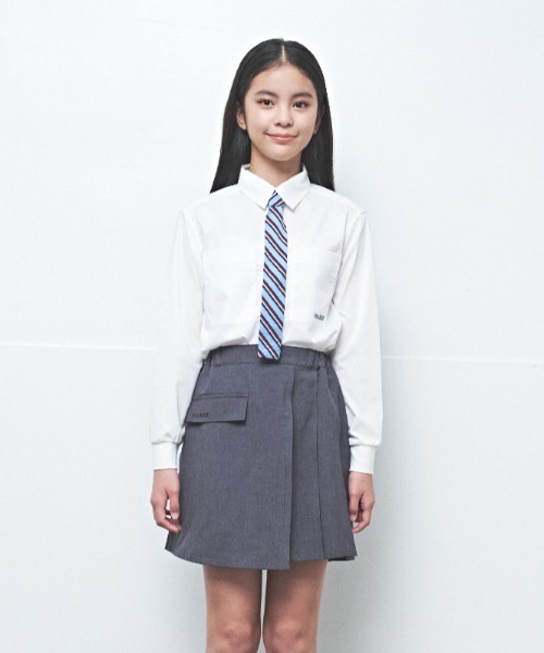maarook - トップ ティーシャツ ブロードストレッチレジメンタルネクタイ付き添い人ティーシャツ キッズ 小わっぱ服 お坊っちゃん うしろ帯 子ども服、シューズ-ベビー、キッズ、マタニティ