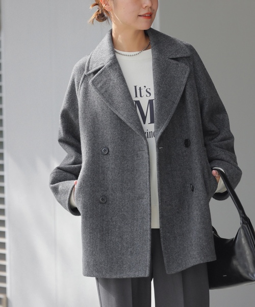 JOURNAL STANDARD relume ピーコート　グレー JOURNAL STANDARD relume（ジャーナルスタンダード レリューム
