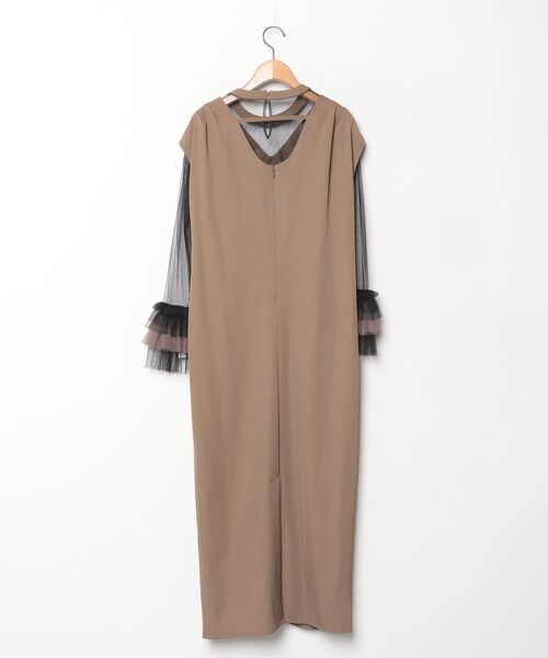 「niana」 ノースリーブワンピース M ベージュ レディースの画像