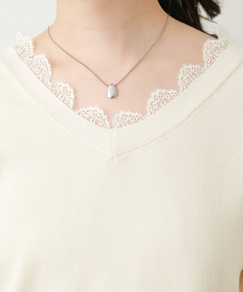 「natural couture」 長袖ニット FREE チャコールグレー レディース_画像9