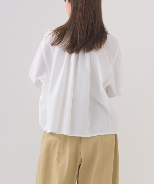 「OMNES」 7分袖シャツ FREE ライトブルー レディース_画像9
