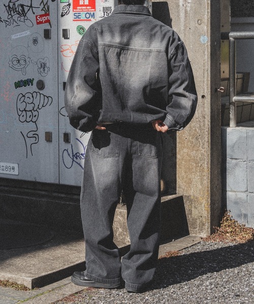 「kutir」 デニムジャケット SMALL ダークインディゴブルー メンズ_画像4