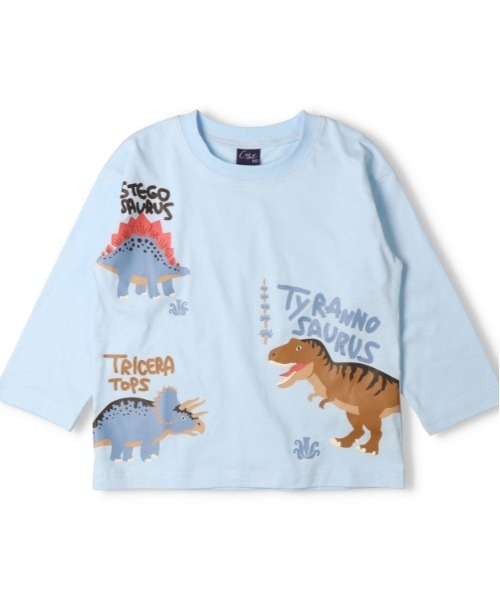 Crescent tシャツ 恐竜プリント長袖Tシャツ キッズ 子供服 男の子