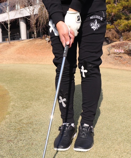スウェットパンツ ジャージ (RM)「LUXE/R GOLF」ストレッチ ポンチ