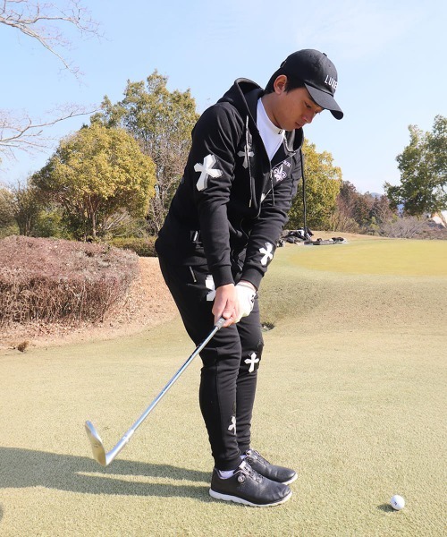 スウェットパンツ ジャージ (RM)「LUXE/R GOLF」ストレッチ ポンチ