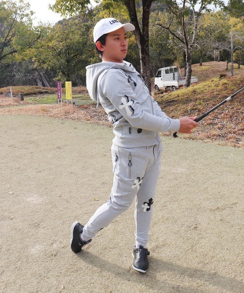 スウェットパンツ ジャージ (RM)「LUXE/R GOLF」ストレッチ ポンチ