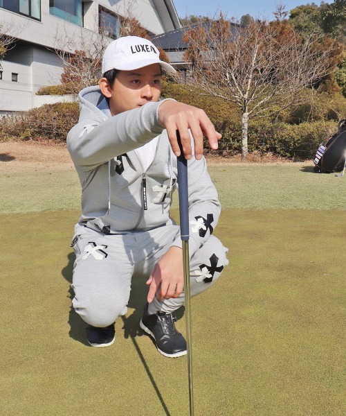 スウェットパンツ ジャージ (RM)「LUXE/R GOLF」ストレッチ ポンチ