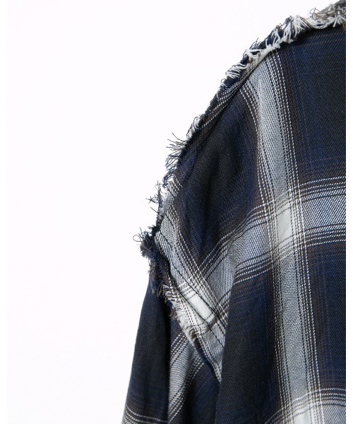 APPLEBUM（アップルバム） シャツ Cut Off Ombre Check Shirt メンズ 