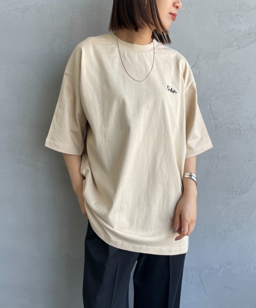 「POLeR」 半袖カットソー L ホワイト レディース_画像4