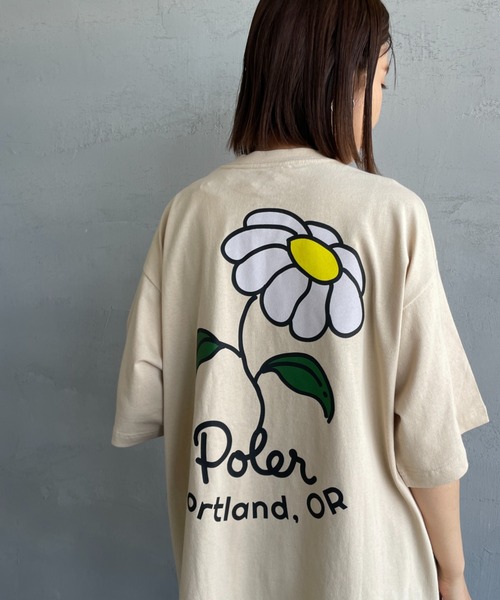 「POLeR」 半袖カットソー L ホワイト レディース_画像7